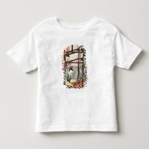 Detail von einem Vase, der das Seidespinnen Kleinkind T-shirt