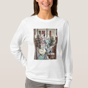 Detail von einem Vase, der die Männer färben Sei T-Shirt
