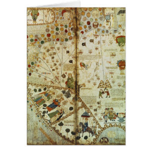 Detail von einer katalanischen Weltkarte