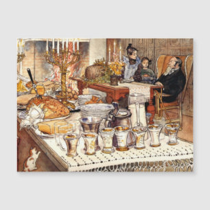 Detail von 'Heiliger Abend' von Carl Larsson Magnetkarte