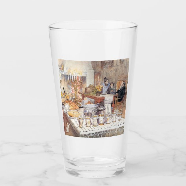 Detail Weihnachtsabend (Traditionelle schwedische  Glas (Vorderseite)