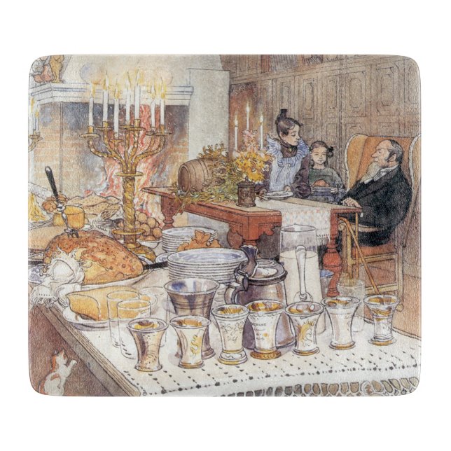 Detail Weihnachtsabend (Traditionelle schwedische  Schneidebrett (Vorderseite)