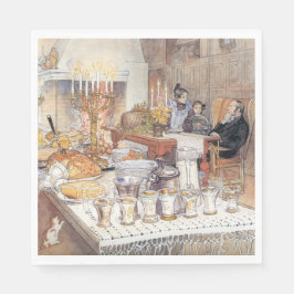 Detail Weihnachtsabend (Traditionelle schwedische  Serviette