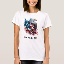 *~* Detailed Bald Eagle AP16 American Flag USA T-Shirt