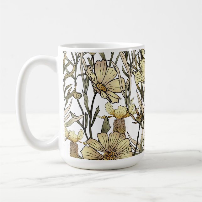 Detailed Floral Pattern Kaffeetasse (Links)
