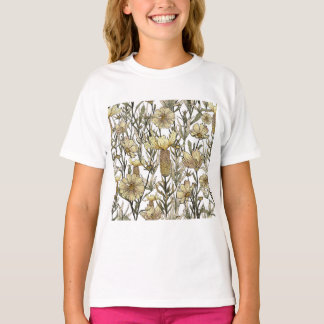Detailed Floral Pattern T-Shirt