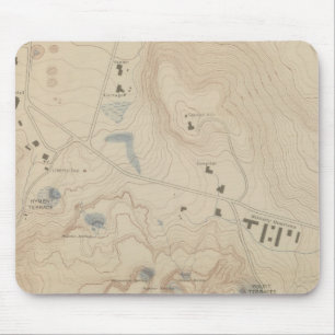 Detailkarte der Mammoth Hot Springs Mousepad