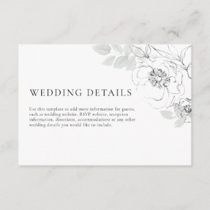 Detailkarte für botanische Illustrationen Begleitkarte