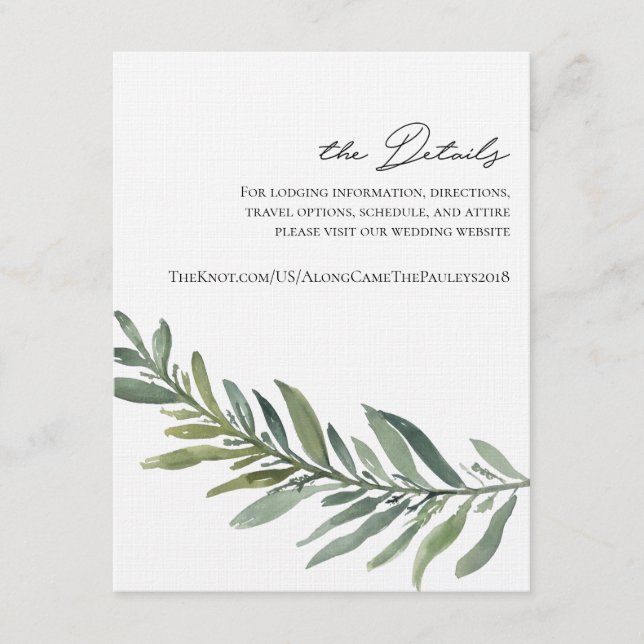 Detailkarte für CR Begleitkarte (Vorderseite)