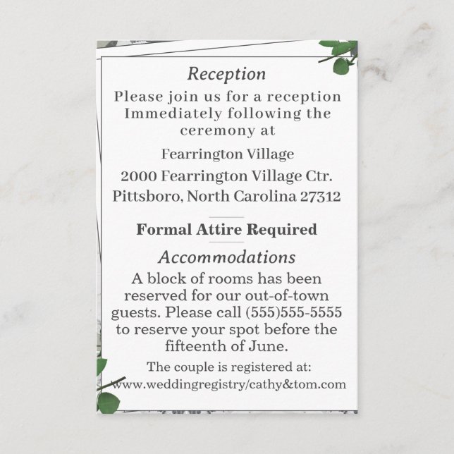 Detailkarte für das Blätter "Weiße Spitzen und Ros Begleitkarte (Vorderseite)