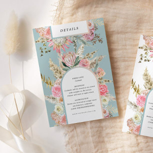 Detailkarte für den tropischen Bohemischen Aquamar Begleitkarte