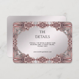 Detailkarte für die rosa Zierelemente Begleitkarte