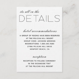 Detailkarte für Elegante Initials Begleitkarte