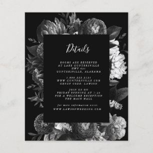 Detailkarte für Schwarz und Weiß Haushalt Flyer
