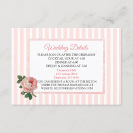 Detailkarte für Vintage Rosenstrahlen Begleitkarte