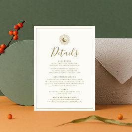 Detailkarte Sun und Mond Zeitlos Einladung