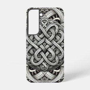 Detaillierte Angaben Knoten Schwarz-Weißer keltisc Samsung Galaxy Hülle