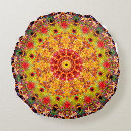 Detaillierte Angaben zu Mandala Art| Abstrakt Rundes Kissen