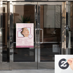 Detaillierte Anpassung von Botox-Gesichtspunkten z Fensteraufkleber