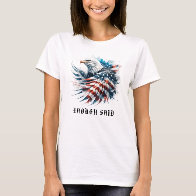 *~* Detaillierte AP16 American Flag Bald EAGLE USA T-Shirt (Vorderseite)