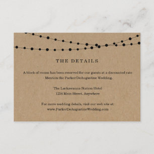 Detaillierte Aufschlüsselungskarte für die String- Begleitkarte