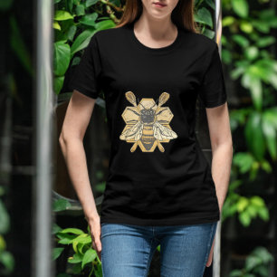 Detaillierte Bieneninsektenhoney T-Shirt