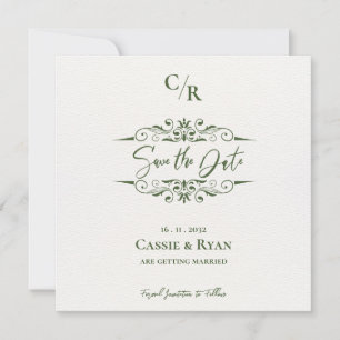Detaillierte Entwurfsmonogramm-Hochzeit speichern