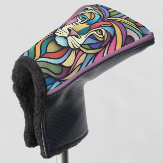 Detaillierte farbige Löwenspitze Golf Headcover
