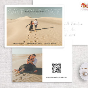 Detaillierte Foto-Karte zu unserem Datum Moderne N Save The Date