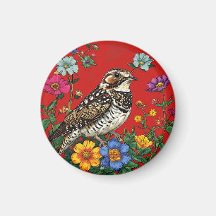 Detaillierte Illustration einer Drosselvogel Magnet