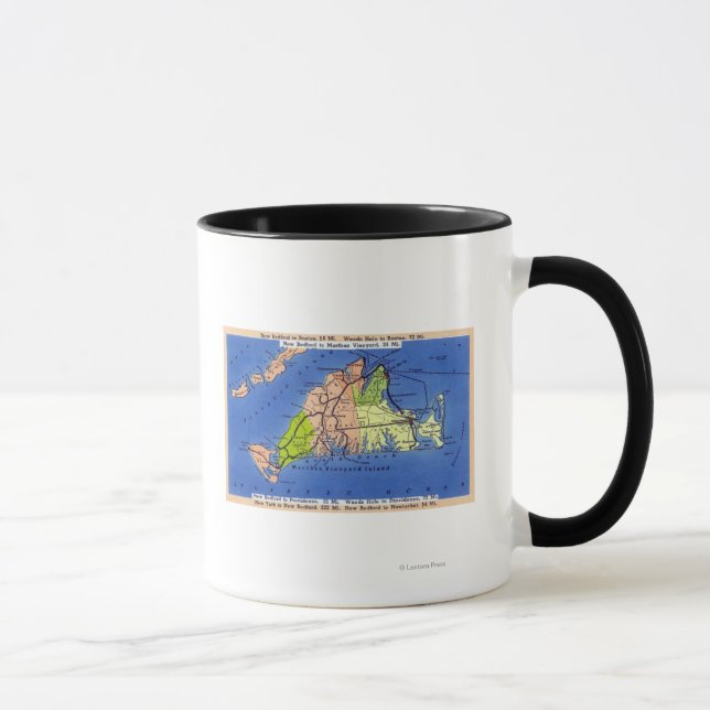 Detaillierte Karte der Insel Tasse (Rechts)