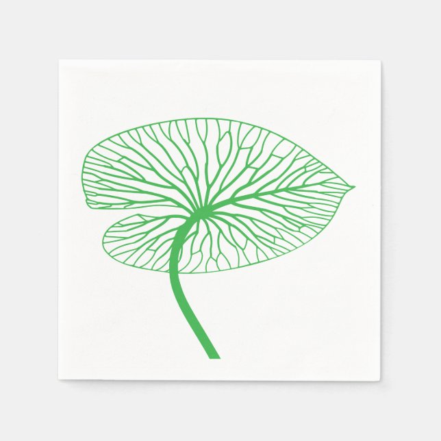 Detaillierte Leaf Art Napkins Serviette (Vorderseite)