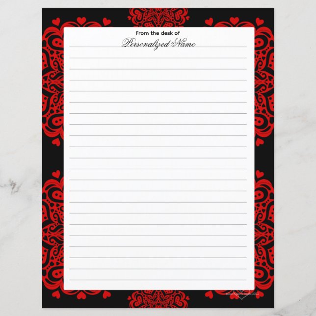 Detaillierte Liebe - Schwarz-Linse-Blatt (Vorderseite)