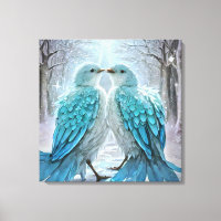 *~* Detaillierte Love Birds AP54 Art Winter