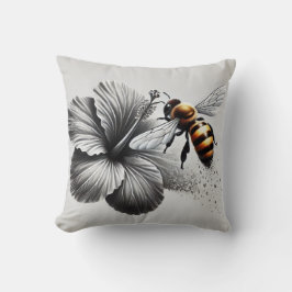 Detaillierte Makroansicht einer Honigbiene Kissen