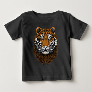 Detaillierte Tigerfront Baby T-shirt