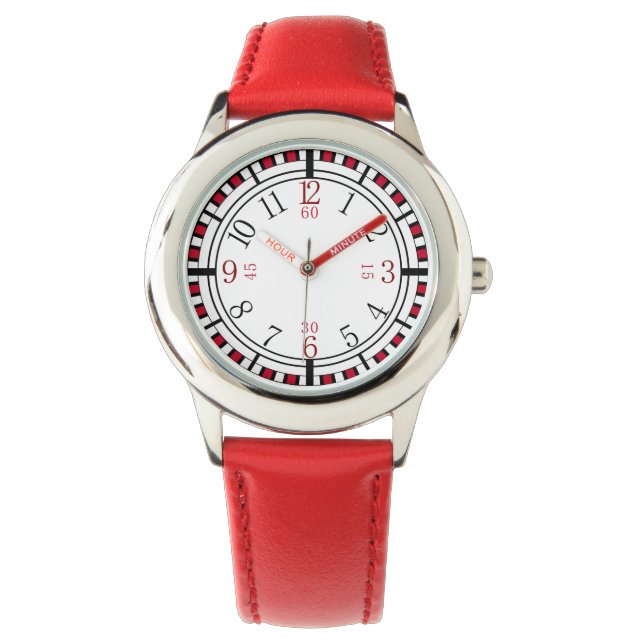 Detaillierte Uhr in verschiedenen Farben (Vorderseite)