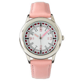 Detaillierte Uhr in verschiedenen Farben