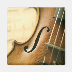 Detaillierte Violine Magnet