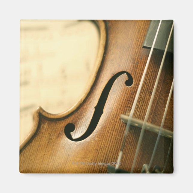 Detaillierte Violine Magnet (Vorne)