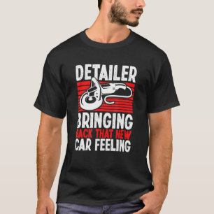 Detaillierter Hinweis für das neue Auto-Gefühl T-Shirt