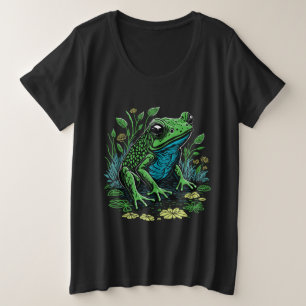 Detaillierter Teigfrosch Große Größe T-Shirt