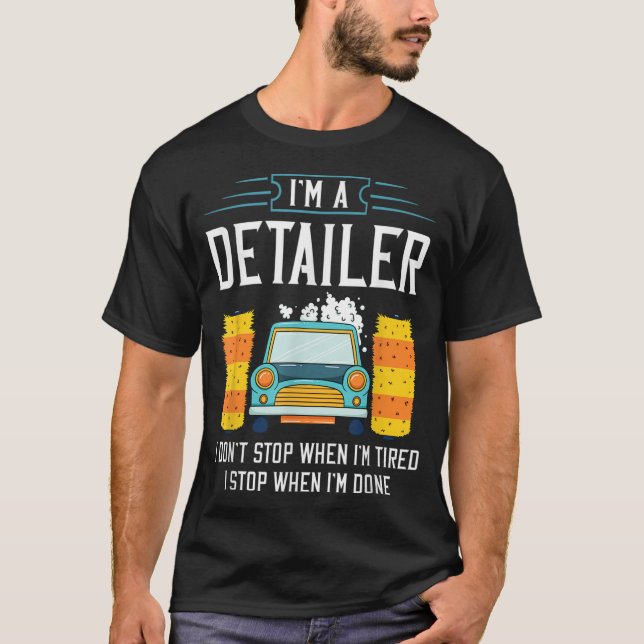 Detaillierter Wagen im Detail Autowasch T-Shirt (Vorderseite)