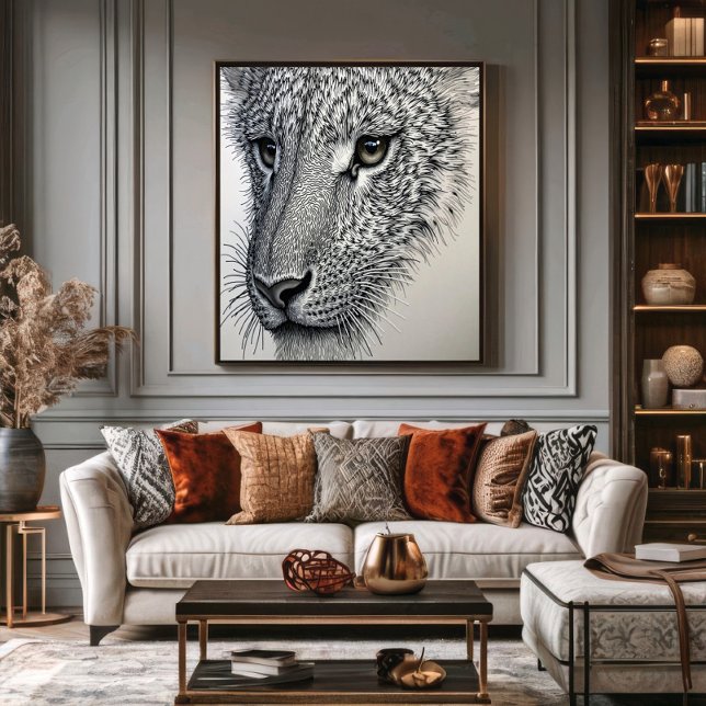 Detaillierter Wolfblick Poster (Von Creator hochgeladen)