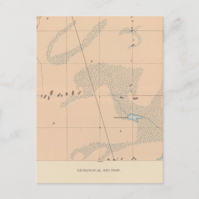 Detailliertes Geologie-Blatt IX Postkarte (Vorderseite)