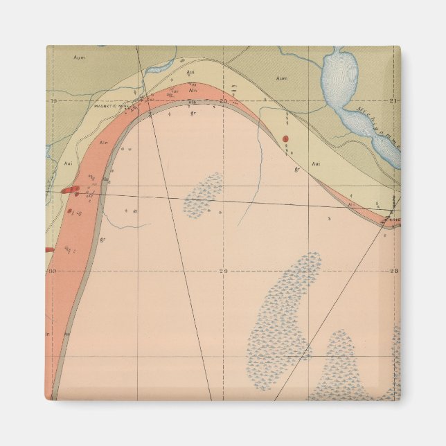 Detailliertes Geologie-Blatt VII Magnet (Vorne)