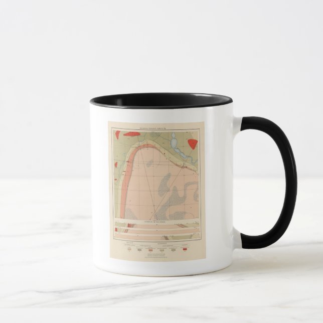 Detailliertes Geologie-Blatt VII Tasse (Rechts)
