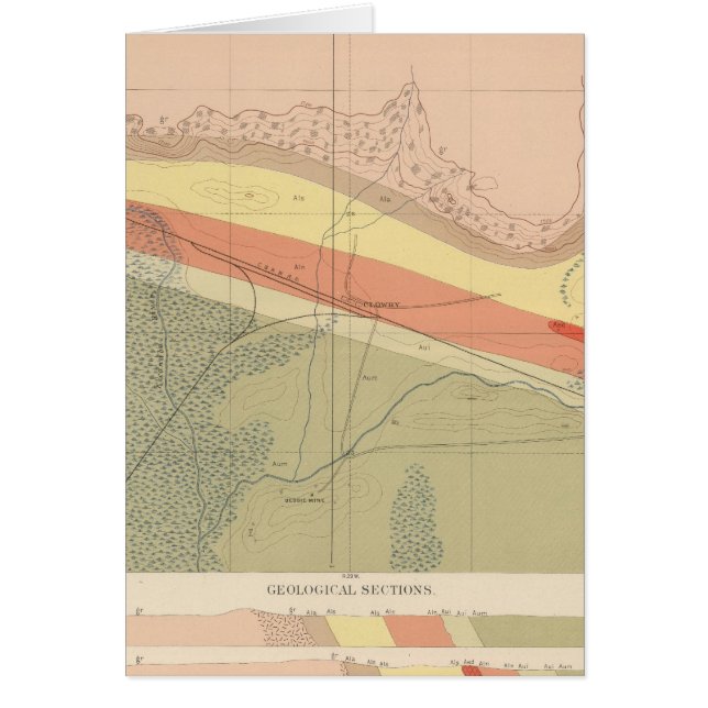 Detailliertes Geologie-Blatt XV (Vorne)