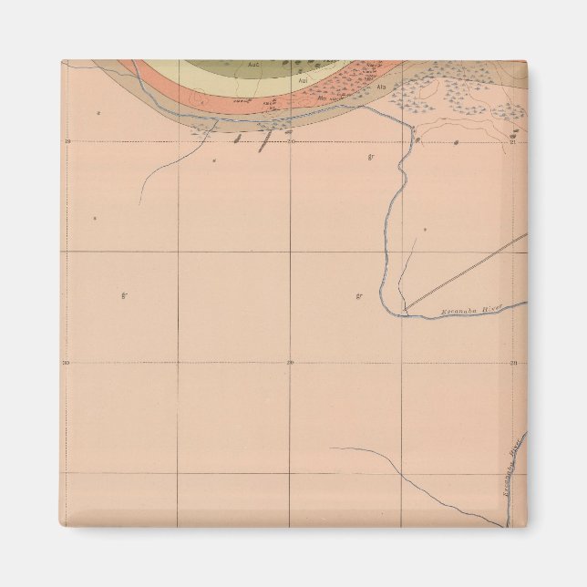 Detailliertes Geologie-Blatt XX Magnet (Vorne)