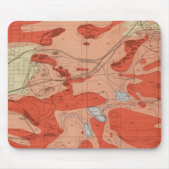 Detailliertes Geologie-Blatt XXVIII Mousepad (Vorne)
